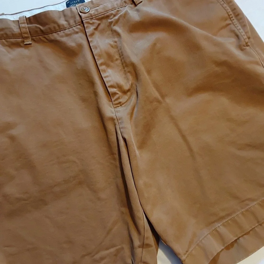 J. Crew Men's Essential Brown Shorts‎ Size 38 Chino Dock Boat Casual 9